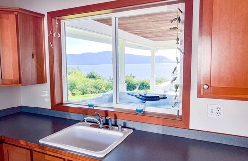Lummi Island House | Sunset, Water Views with Hot Tub, Large Deck, and Privacy