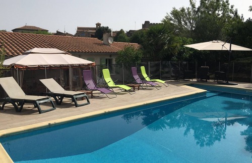 Roquetaillade Villa | Superbe Villa 4 ch Climatisées Avec gd Piscine Privée Plein sud Sans Vis-à-vis