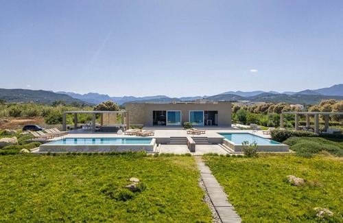 Korfalonas Villa | Superb Kissamos Villa | Villa Poseidon’s Cove | Beach Front | 8 Bedrooms | Breathtaking Sea Views | Private Outdoor Pool | Private Furnished Terrace | Peaceful Outdoor Ambiance | Prime Location