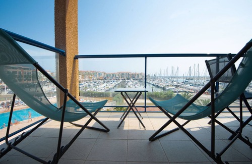 Plage d'Argeles Apartment | Superb T2 (sleeps 4-6) sea and Port Argeles in residence with pool