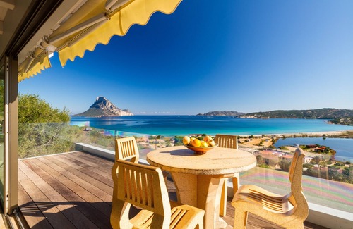 Porto Taverna House | Superb view at 250 meters. from Porto Taverna beach