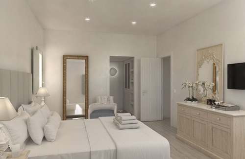 Vourvoulos House | Superior Cave Suite with Private Pool & Sea View - Siete Mares Luxury Suites