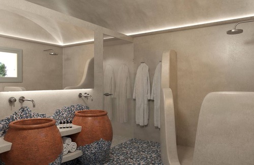 Vourvoulos House | Superior Cave Suite with Private Pool & Sea View - Siete Mares Luxury Suites