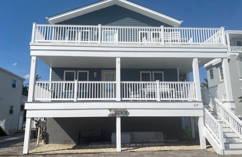 Surf City House | Surf City NEW 3BR 1st Fl - Steps to Kid Friendly Bay Beach Walk to Ocean