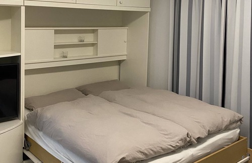 Holte-Spangen Apartment | Sweet, small holiday apartment with a view of the island of Neuwerk, including a beach chair