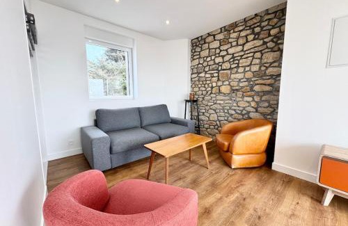 Saint-Pierre-Quiberon Apartment | T2 rénové Terrasse & Vue mer 180 et charme