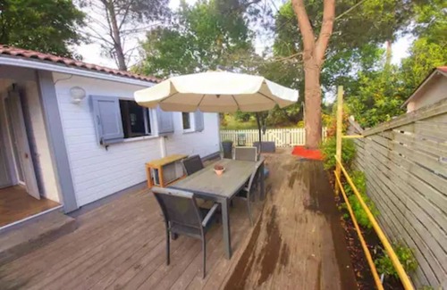 La Teste-de-Buch Ski Chalet | T3 😎 air conditioning 🌝 wifi 🌞 pkg/terrace 🏖 15 min beaches