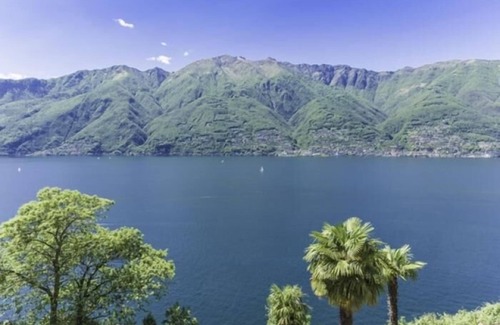 Pino Lago Maggiore Apartment | Tastefully furnished 2-room apartment with a large balcony and dream lake view