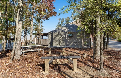 New Hope Cabin | TeePee at Paradise Point with a hot tub, fire pit, & grill!