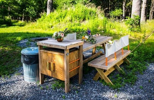 Catskill RV Rental | Tentrr Signature Site - The Old Catskill Game Farm Abandoned Zoo: Mountain View