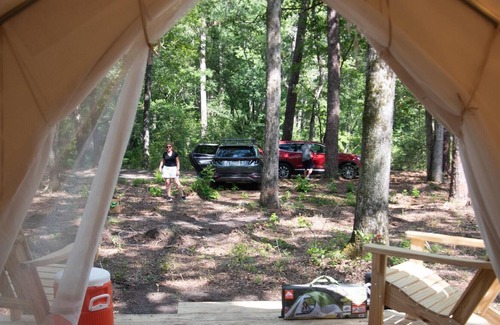 Florence RV Rental | Tentrr Signature Site - The Woods at Black Creek - The Swamp Fox