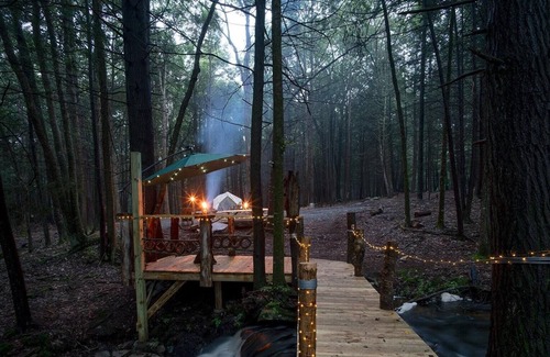 Glen Spey RV Rental | Tentrr Signature Site - Waterfall Paradise, Walking Distance to River