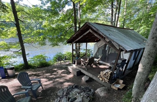 Pond Eddy RV Rental | Tentrr Signature Site - River's Edge Sunrise