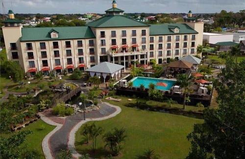 Paramaribo Apartment | Terrace Garden View with Mangrove forest within walking distance