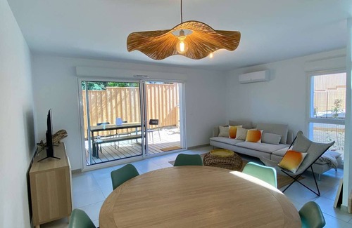 Lacanau-Ocean Apartment | Terraced house 3 bedrooms in beautiful new residence, south beach