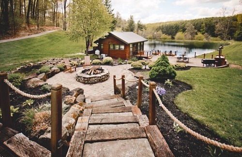 Rockbridge Cabin | Terrapin Hideaway's Pond Slider Studio Cabin, Hocking Hills Logan Laureville Rockbridge Studio Cabin