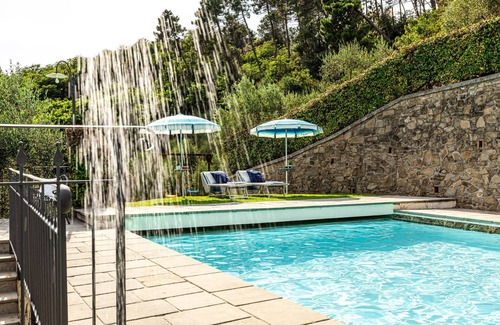 Pescaglia Apartment | Terrific view up on the winding road . Silence and relax