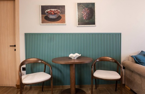 Kavala Apartment | The Arco Teal Apartment with 1-bedroom, with WiFi, AC in phenomenal Kavala