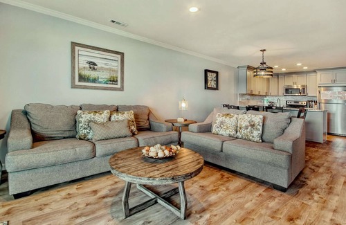 Surfside Beach Condo | The Beach is Right Off Your Balcony! First Floor 3BR at Lighthouse II
