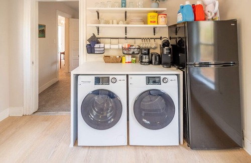 Charles City House | The Bike Path House! Cozy 2 BR w/Fireplace