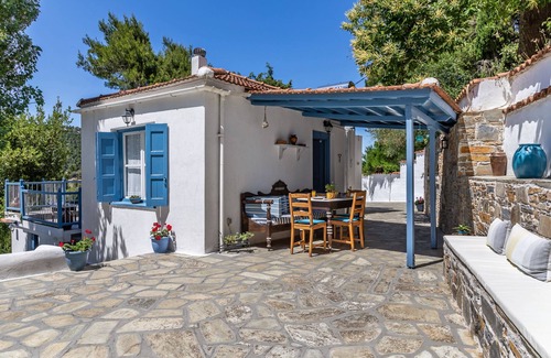 Skopelos Cottage | The Blue Cottage - totally private, with pool, in the countryside