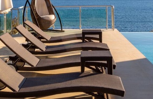 Kalkan Villa | The Boat House with private pool, sea access, water taxi, movie room & sea views