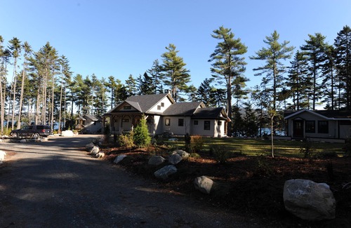 Mount Desert Cabin | The boathouse at Somes Sound