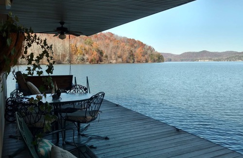 Guntersville House | THE CABIN IN THE HOLLOW Main channel, waterfront, deep water dock, pet friendly