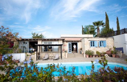 Tochni House | The Carob Tree Villa - Rustic Luxury Home With Access To Pool And Restaurant