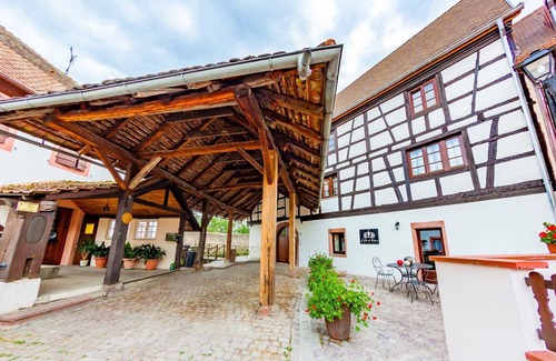 Kientzheim Apartment | "the castle" sleeps 8 people with sauna and billiards.
