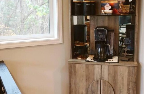 Flat Rock Cabin | The Coop: NEW A-frame w/Hot Tub + Fire Pit + Loft. Pet Friendly!