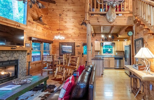 Sylva Cabin | The Cozy Cabin - Charming Mountain Cabin Nestled in the Smoky Mountain Trees