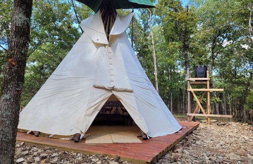 Cedarcreek RV Rental | The Crow Tipi at Cedar Ridge Ranch & Trails