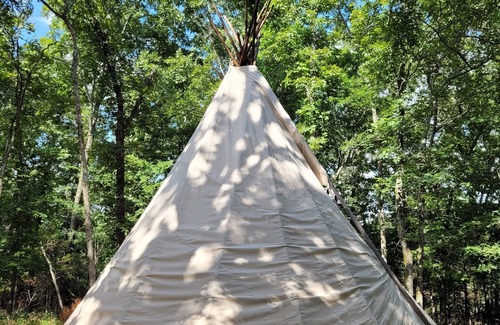 Cedarcreek RV Rental | The Crow Tipi at Cedar Ridge Ranch & Trails