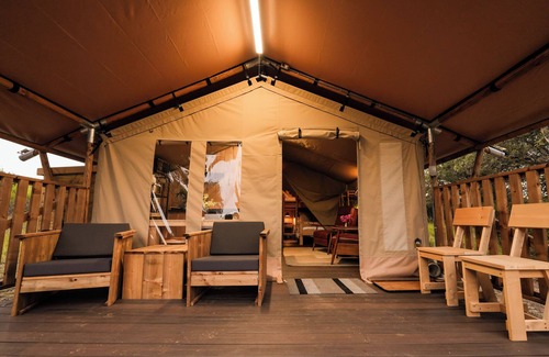 San Saba Cabin | The Evergreen Tent at Hilla Ranch Glamping
