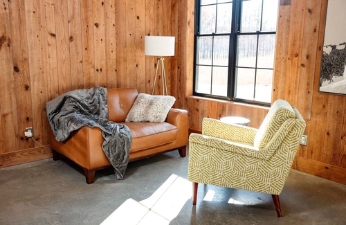 Glen Allen House | The Greenwood, a modern barndominium. Cozy, spacious, and private