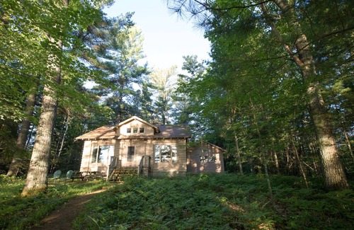 Presque Isle House | The Keith Farm Cabin, right on peaceful BIG Lake -48 acres!