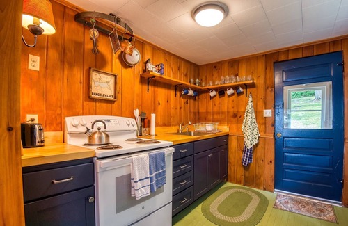 Rangeley House | The Little Red Camp - private waterfront on Rangeley Lake, wood stove and fire pit