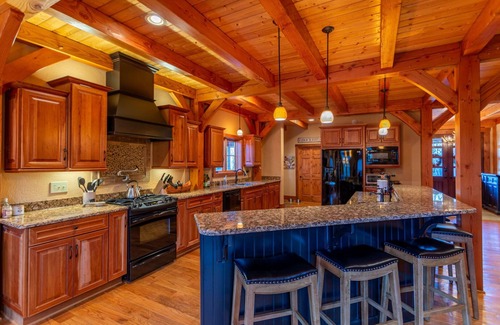 Boone House | The Lodge at Twin Rivers - Estate in Boone, hot tub, game room, privacy, large master suite!