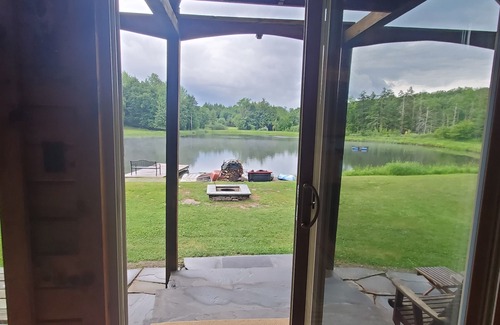 Long Eddy Cabin | The Log Cabin On Paradise Pond, spring wonders, summer fun and fall foliage