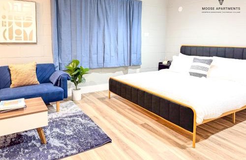 Downtown Memphis Apartment | The Moose #9 - Brand New Luxe Modern loft with Free Parking, King Bed & Fast WiFi
