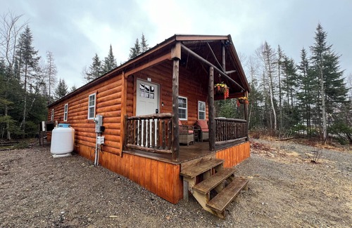 Baileyville Cabin | The Moose Cabin, cozy cabin right on the Atv and snowmobile trail access road.