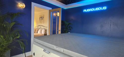 Coatbridge Bed & Breakfast | The NEW Blue Horse Suite at The Grumpy Schnauzer B&B Luxury Private Indoor Hot Tub Breakfast in Bed