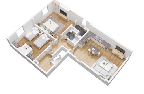 Kegworth Apartment | The Nutcracker Suite - Self Check-In, Self-Catering Apartment for East Midlands Airport