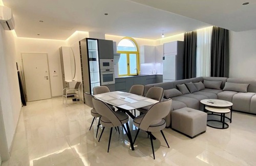 Dhermi Apartment | The Penthouse Beachfront Apartment, Santorini Residence Drymadhes, Dhermi