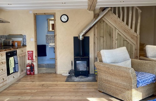 Llanbedr-dyffryn-clwyd Cabin | The Red Shed - A cosy woodland cabin with woodburner