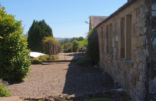 Falkland House | The Steading cottage with large gardens, south-facing patio with great views!