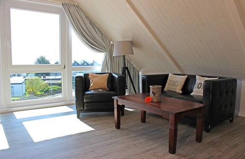 Rettin Apartment | The vacation apartment Traumblick at Kortenkamp 5 in Rettin extends over 2 floors.