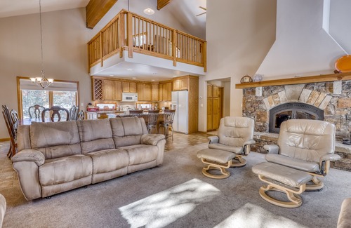 Serene Lakes House | Three-story lakefront home w/lake views, wood fireplace, high-speed WiFi, W/D