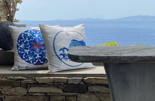 Agios Romanos Apartment | Thrilling Tinos See Front Studio | Zoi Studio | Breathtaking Sea Views | Private Furnished Terrace | Pet Friendly | Shared Outdoor Pool | Prime Location | Agios Romanos